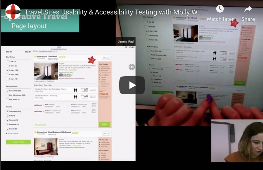 Travel Sites Usability &amp; Accessibility Testing with Molly Watt