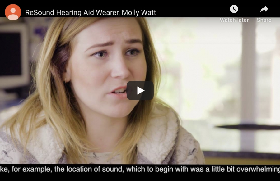 ReSound Hearing Aid Wearer, Molly Watt